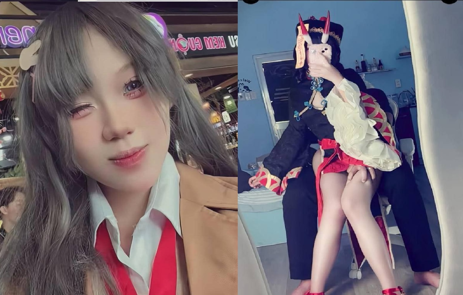 Em gái sex cosplay với bạn thân người yêu